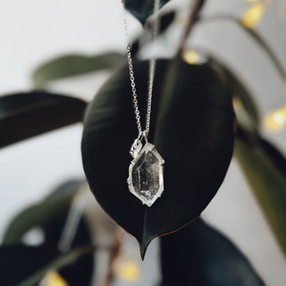 Clear Space Crystal Quartz Pendant